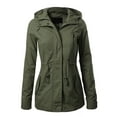 thumbnail image 6 of Made by Olivia Women's Military Anorak Safari Hoodie Jacket, 6 of 7