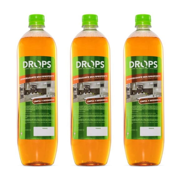 Drops Desengrasante Multipropósito 1000 ml X3