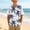J, variant on Tdoqot Boys Hawaiian Shirts with Pocket- Button Down Print Short Sleeve Tropical Kids Beach Shirts Multicolor Size 8