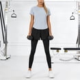 thumbnail image 6 of Ccpelsie 2 Piece Workout Sets for Women High Waisted Legging Tummy Control Yoga Sports Clothes(Light Blue,XL), 6 of 6