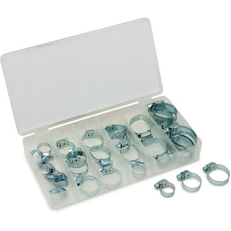 Small Hose Clamps - 34 PIECE HOSE CLAMP ASSORTMENT