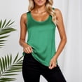 thumbnail image 5 of Silk Satin Tank Tops for Women Scoop Neck Sleeveless Camisole Tops 2026 Summer Basic Blouses, 5 of 5