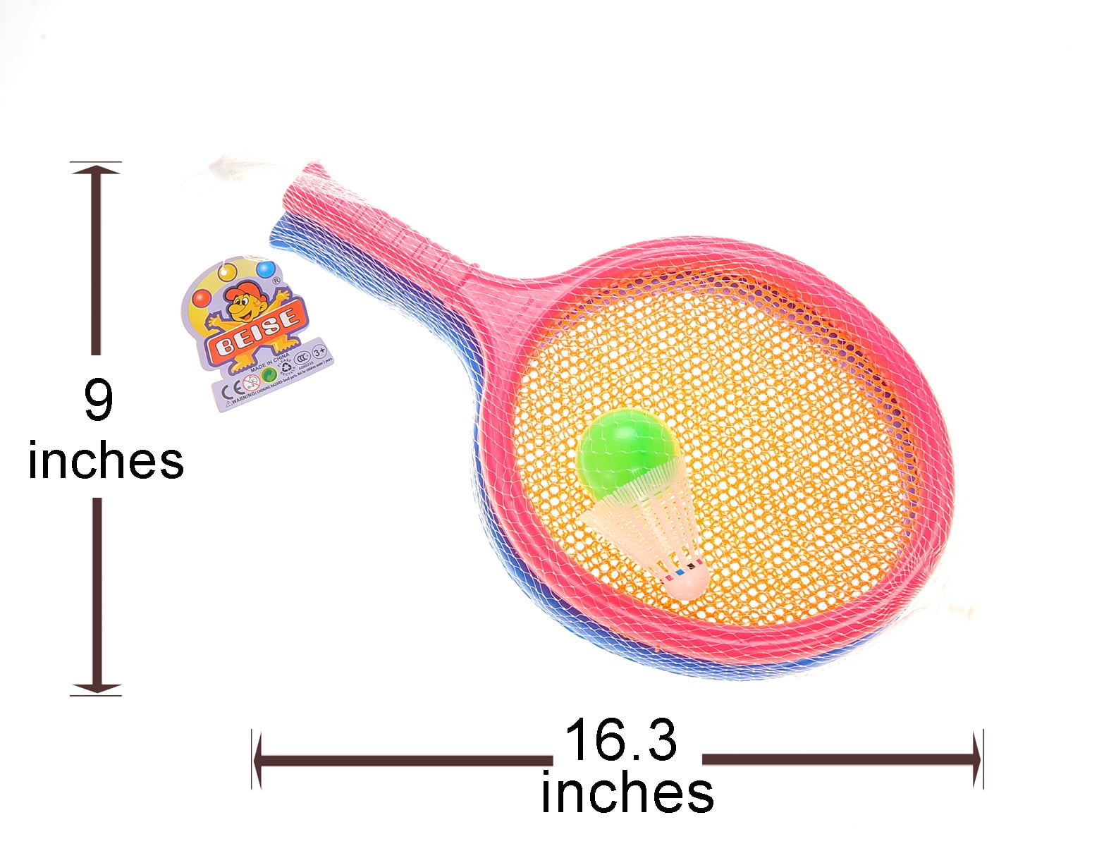 Badminton Set For Kids With 2 Rackets, Ball And Birdie .2 Giant Size Rackets Perfect For Kids That Are New To The Game