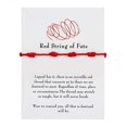 thumbnail image 2 of Knotted Red Rope Bracelet Length Lovers Paper Card Bracelet Bracelet, 2 of 9