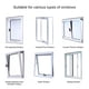 thumbnail image 4 of Seguro Para Niños, Bloqueo De Ventanas, Limitador De Ventanas Seguro Para Niños, Bloqueo De Ventanas, Protector De Ventanas Con 2 Llaves Para Desbloquear, 4 of 7