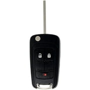 Car Keys Express GM Simple Key - 3 Button Flip Key Remote Car Key Fob