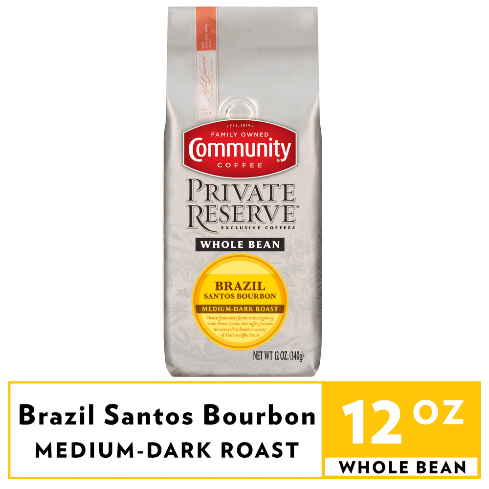 Community Coffee Brazil Santos Bourbon 12 Ounce