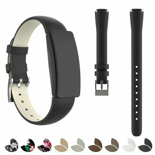 FOR Fitbit Inspire & Inspire HR & Ace 2 Fitness Tracker Premium Genuine  Leather Replacement Band Wrist Strap Soft Comfortable Stainless Steel Pin-Buckle  Adjustable Size Fashion & Classic Design - Walmart.com