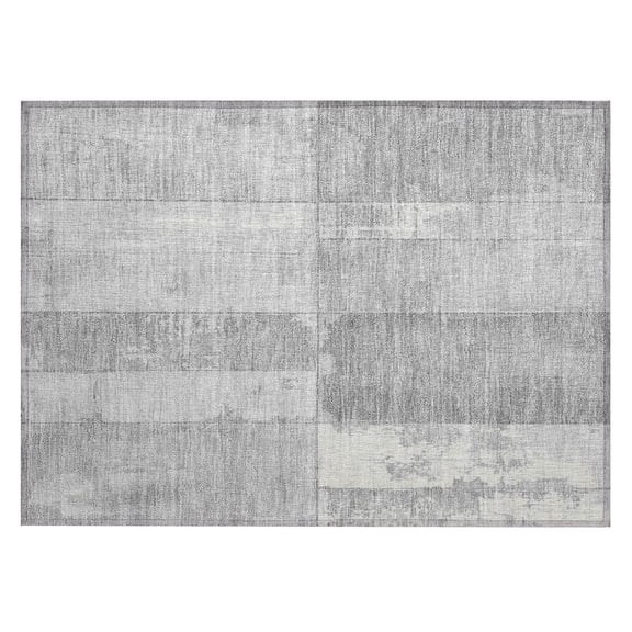 Dalyn Rugs Machine Washable Indoor/Outdoor Chantille Gray 1'8" x 2'6" Rug