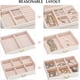 thumbnail image 2 of Jewellery Box With 2 Drawers Three Layers Pu Leather Jewelry Storage Box, 2 of 5