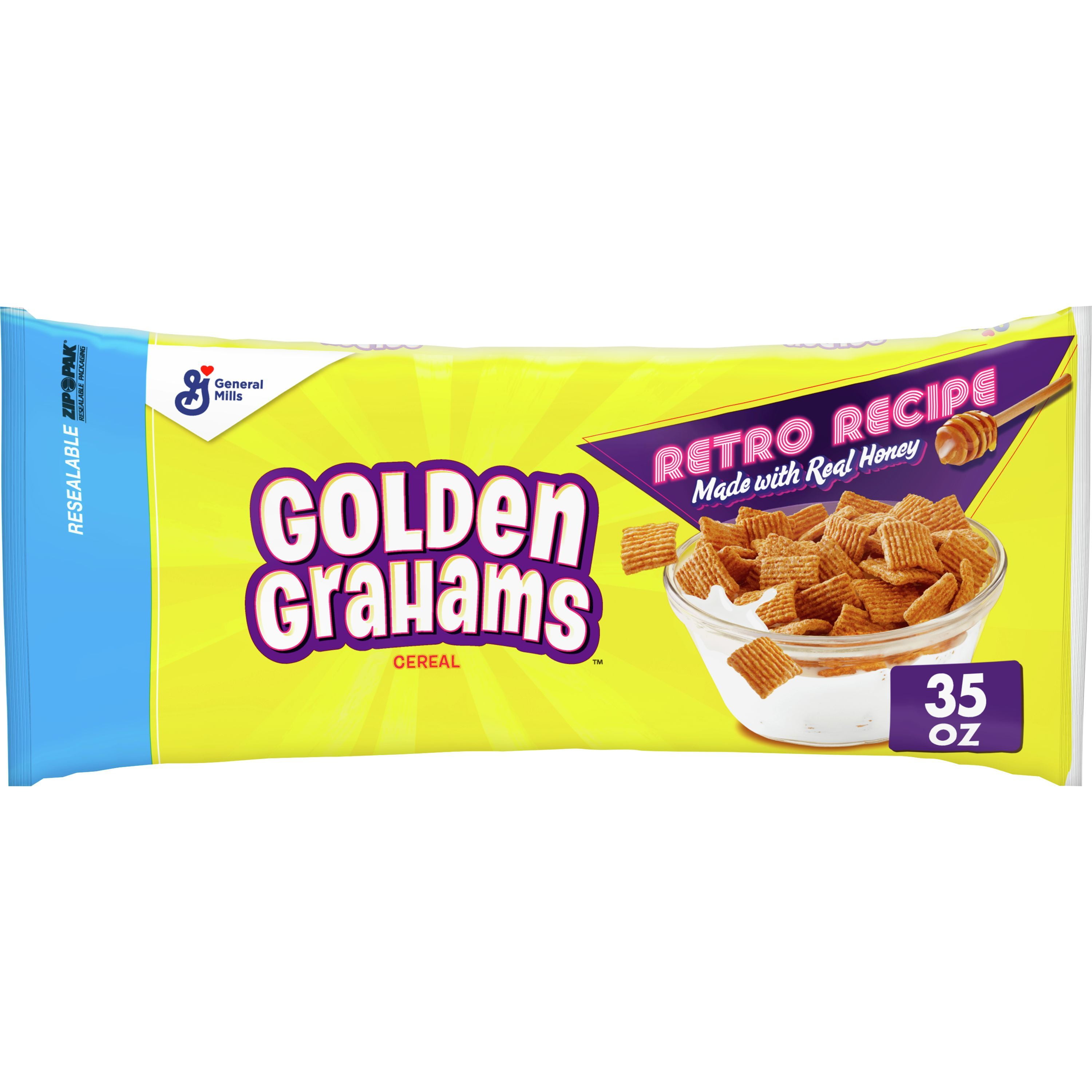 Golden Grahams Breakfast Cereal, Graham Cracker Taste, Value Size, 35 ...