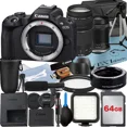 thumbnail image 1 of Canon EOS R50 Mirrorless Camera with RF-S 18-150mm + EF 75-300mm Lens + Mount Adapter + 64GB Memory Card + Case + LED Flash + ZeeTech Accessory Bundle, 1 of 9