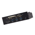 thumbnail image 2 of Tarjeta de computadora Lector de disco en U Multifunción Interna PC Panel frontal SD MS XD Tarjeta CF USB 3.0 Tipo-C Inevent EL1749-00B, 2 of 7