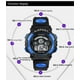 thumbnail image 2 of Reloj de pulsera deportivo digital LED de cuarzo con alarma y fecha para niños y niñas, color azul, 2 of 5