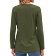 thumbnail image 5 of MOSHU 3 Pack T Shirts for Women V Neck Long Sleeve Womens T-shirts Casual Basics Tees Loose Fit Fall Tops, 5 of 11