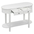 thumbnail image 6 of Tcbosik Console Table with Storage for Entryway, 2-Tier Behind Couch Table with Open Shelf, Entryway Table with 2 Drawers for Small Space, Living Room, Hallway, Antique White, 6 of 10