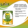 thumbnail image 7 of Marvel Studios Loki "Believe" Fleece Throw Blanket | 45 x 60 Inches, 7 of 7