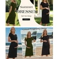 thumbnail image 4 of Women's Maternity Dress Short Sleeve Split Pregnancy Dresses Maternity Clothes, 4 of 6