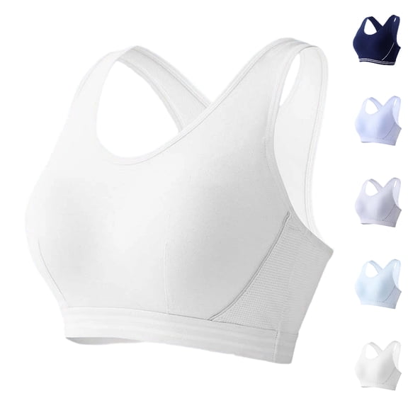 Bmisegm Girls Sports Bra High Support Workout Top for 12-18 Years Daily Bra for Girls White 12-13 Years