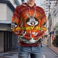 thumbnail image 6 of Looney Tunes Cartoons Hoodie 3D Print Pullover Hooded Long Sleeve Sweatshirts Tops Blouse with Pocket for Mens Womens, 6 of 7