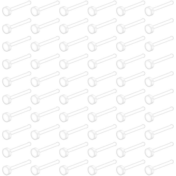 Briana Williams 20G Clear Nose Ring Bioflex Nose Bone Ring Stud Retainer Body Jewelry Piercing
