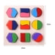 thumbnail image 4 of Formas geométricas de madera Ordenar Matemáticas Montessori Puzzle Niños Juguetes educativos (2) Ehuebsd libre de BPA, 4 of 9