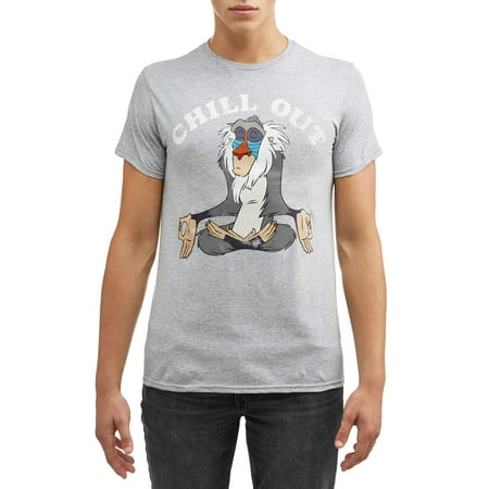 Disney Men's lion king chill out short sleeve graphic