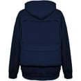 thumbnail image 5 of Men's Creative Travel Hoodie with Backpack Lightweight Zipper Backpack Sweatshirt Casual Campus Pullover Outfits, 5 of 6