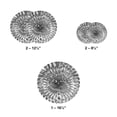 thumbnail image 2 of Beistle 53927-S Metallic Foil Hanging Fans - Pack of 12, 2 of 4