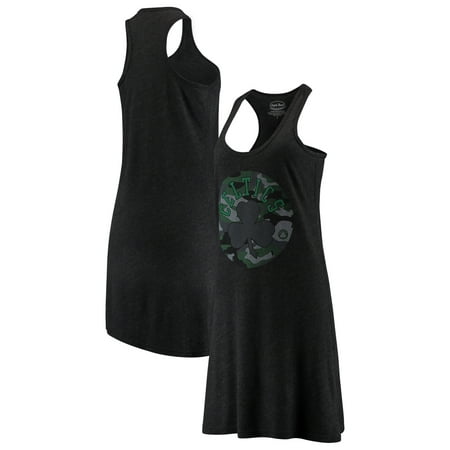 Boston Celtics Majestic Threads Women's Camo Pop Tri-Blend Racerback Sleeveless Dress - Black