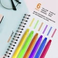 thumbnail image 5 of Purple Stylish Fashionable Bible Cover, Serve The Lord with Gladness. - Psalm 100:2, with 6 Assorted Gel Highlighter Pens in Snap PVC Wallet, 5 of 7
