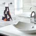 thumbnail image 5 of Yayeee Kitchen Hanging Hand Towels Set of 2 with Loop Bathroom Absorbent Tie Towel, White Halloween Ghosts, 5 of 7