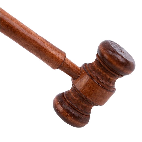 Handmade Wooden Court Gavel for Auctions Lawyers and Judges Crafted for