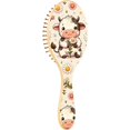 thumbnail image 1 of wonima11 Cute Cow Daisy Flower Hair Brush for Women Men Natural Wood Detangler Brushes for All Hair Types Hairbrush for Wet & Dry, 1 of 1