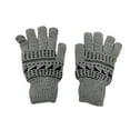thumbnail image 2 of 4 Pack Men's Thermal Fleece Lined Winter Insulated Knit Thick Gloves (Style 3), 2 of 5