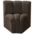 thumbnail image 6 of Meridian Furniture Arc Brown Boucle Fabric Curved Corner, 6 of 8