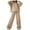 Beige, variant on Fgnfyis Women's and Winter Hooded Pocket Hoodie Set Two Piece Women's Trousers Suit Beige S