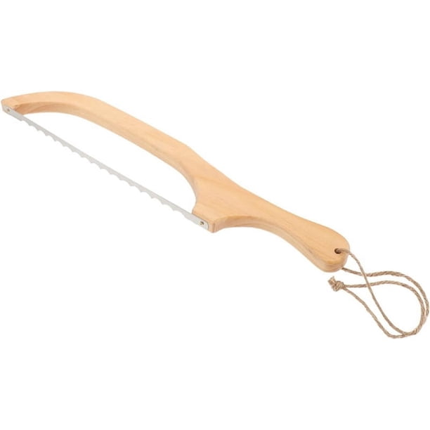 Cuchillo de arco para pan, cuchillo para pan, sierra para pan, cuchillo cortador de masa madre, cortador de pan de masa madre dentado de acero inoxidable