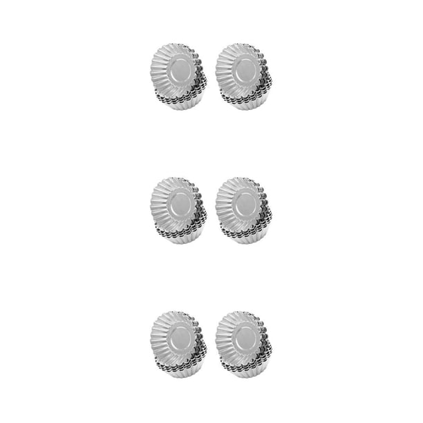 Bearachild Moldes para tartas de huevo, antiadherentes, de aluminio, multiusos, de fondo plano, herramientas de cocina, taza para hornear gruesa, molde para Type1 NO1 Bearachild CBP582528