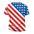 thumbnail image 4 of Yiaimeir ‌Independence Day Print Casual Round Neck T-Shirt Men's Short Sleeved‌, 4 of 4