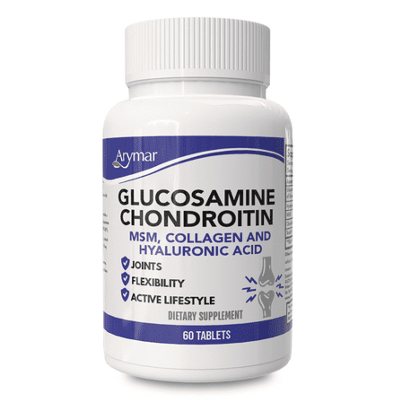 Arymar Glucosamine, Chondroitin, MSM, Collagen & Hyaluronic Acid 60 tablets