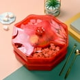 thumbnail image 5 of Compartments Food Storage Tray Dried Fruit  Plate Appetizer Serving Platter for Candy Pastry Dish Wedding Party Supplies, 5 of 8