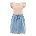 thumbnail image 1 of Vestido George Talla 10 Floreado con Rayas Rosa con Azul, 1 of 4