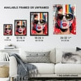 thumbnail image 3 of Artery8 Beautiful Vintage Lady Shades Street Art Graffiti Living Room Extra Large XL Wall Art Poster Print, 3 of 3