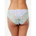 thumbnail image 2 of Joyspun Women's Microfiber and Lace Hipster Panties, 3-Pack, Sizes XS-3XL, 2 of 3