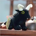 thumbnail image 4 of 1 pieza de simulación de toro colgante de juguete de peluche año de la mascota animal de dibujos animados de peluche para muñeca adornos de muñeca para niños 14CM, 4 of 4