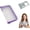 Purple, variant on Portable Clear Supply Organizers, Zippered Mesh Pouch for School Supplies