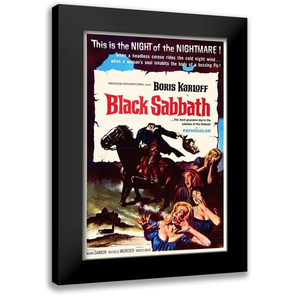 Hollywood Photo Archive 11x14 Black Modern Framed Museum Art Print Titled - Black Sabbath