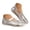 Silver, variant on Women's Shiny Flat Shoes Cross Strap Slip on Glitter Mary Jane Flats Soft Sole Lightweight Comfortable Wedding Ballet Loafers Silver,10.5