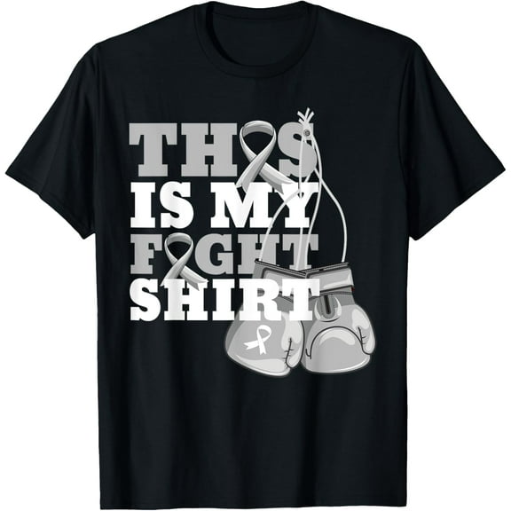 This Is My Fight Shirt Lung Cancer Fighter Support Strong T-Shirt